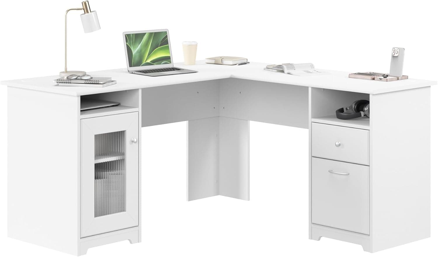 Bush Home Cabot 60W L Shaped Desk