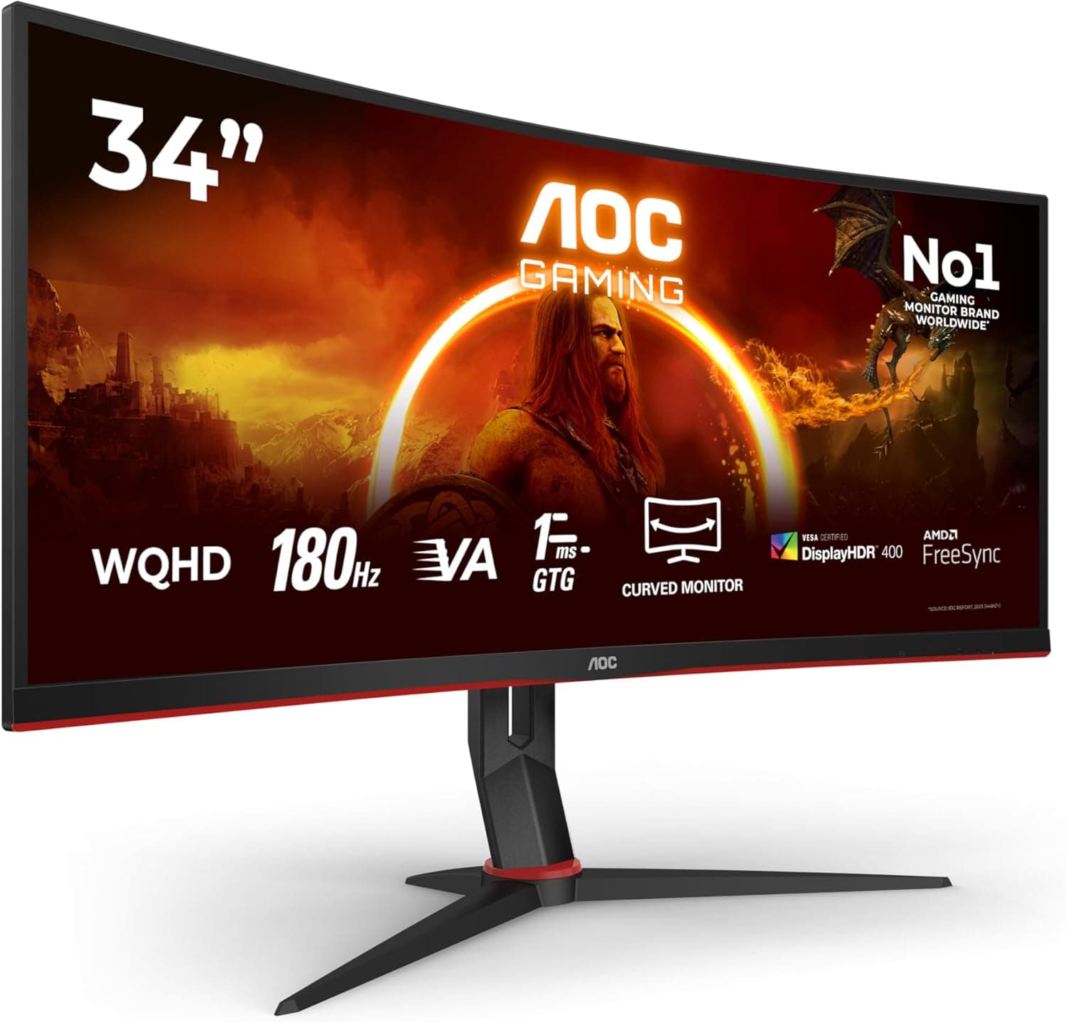 AOC Gaming CU34G2XP/BK skaerm